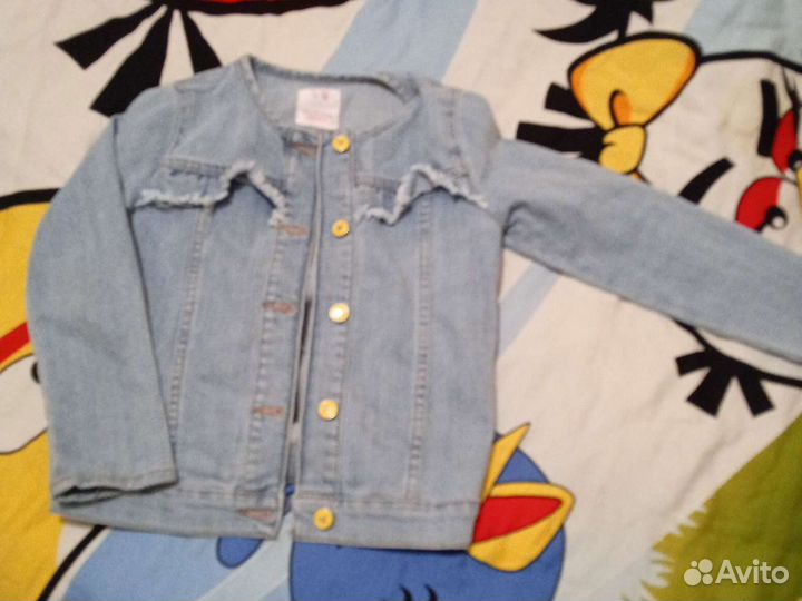 Джинсовая куртка для девочки 110