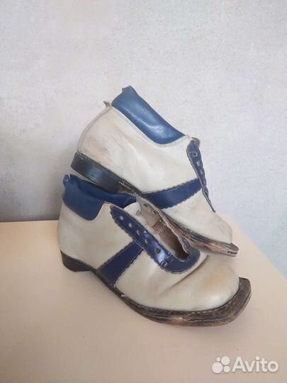 Лыжные ботинки СССР, натуральная кожа