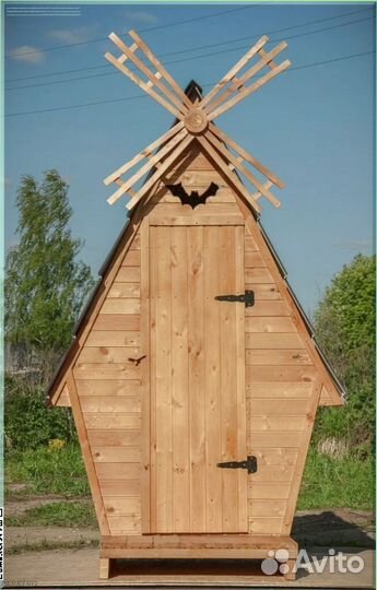Дачный туалет с кошкой юмз 163