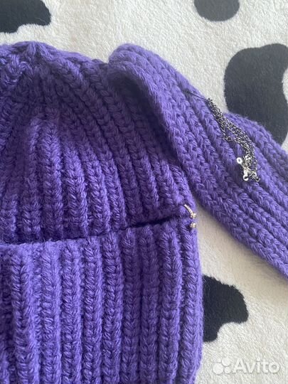 Балаклава вязаная с ушками