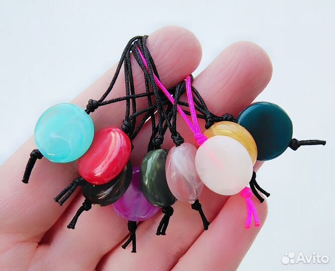 Маркеры для вязания, 9 шт на нейлоновом шнуре