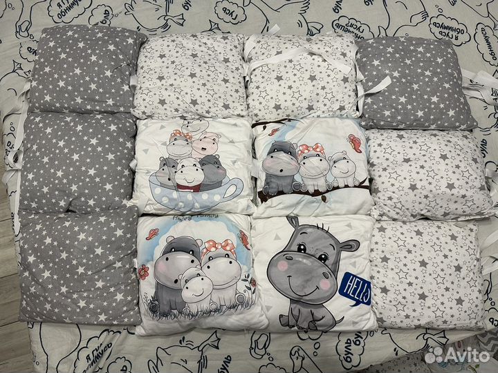 Бортики в детскую кроватку