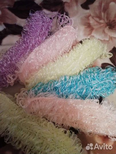 Мочалки ручной вязки