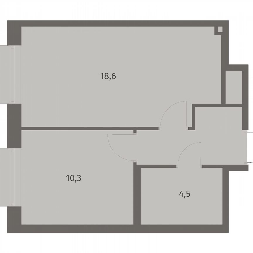 1-к. квартира, 38 м², 2/8 эт.