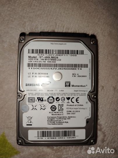 Жесткий диск для ноутбука 1 тб 2.5