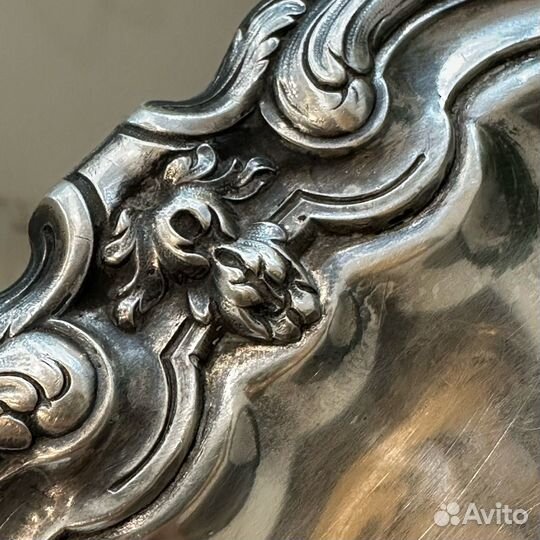 Серебряный поднос 925 пробы