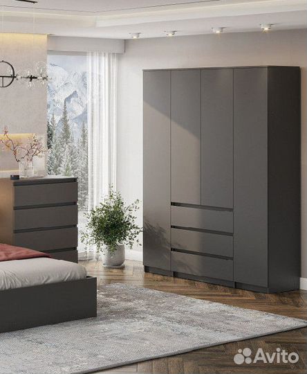 Шкаф графит 160 см