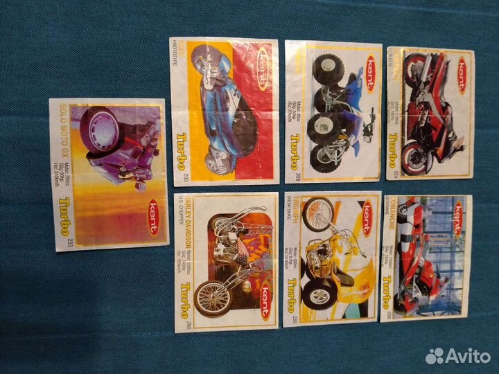 Вкладыши от жвачки Turbo