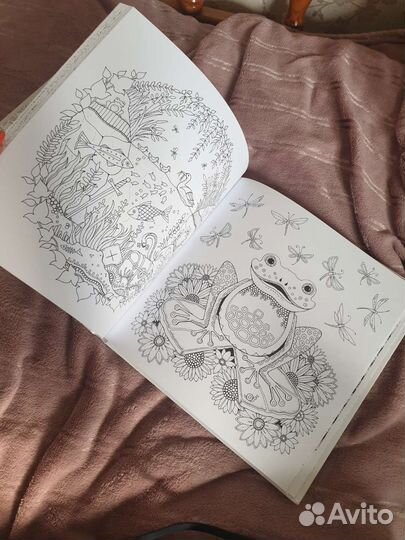 Книга раскраска анти стресс