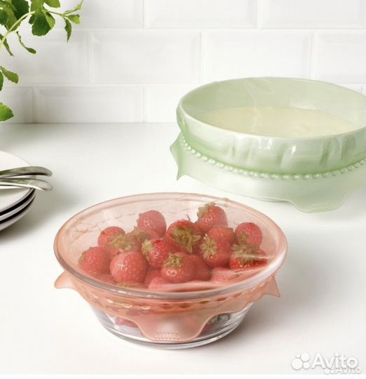 Крышки силиконовые IKEA övermätt овермэтт 2 шт