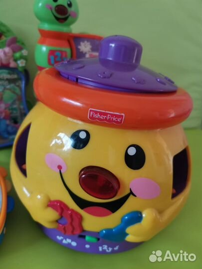 Музыкальные книжки + горшочек fisher price