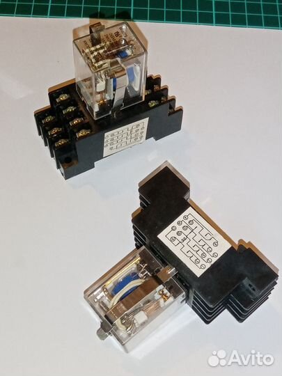 Магнитное релле HJQ-22F-24VDC-4Z с колодкой