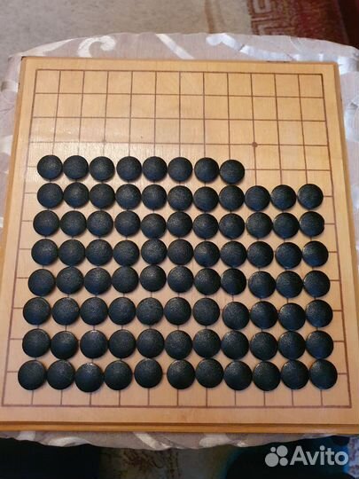 Набор для игры в го (доска 13х13 и камни)