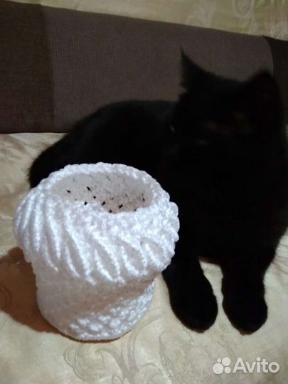 Корзина плетеная макраме