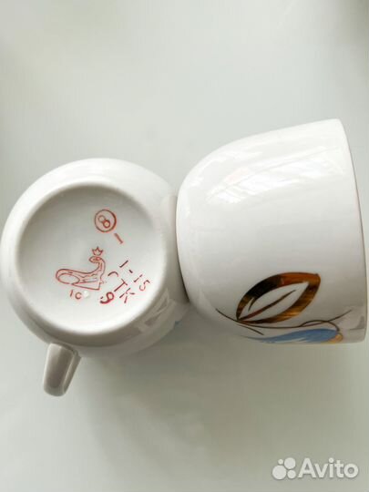 Фарфоровые чашечки заводов СССР