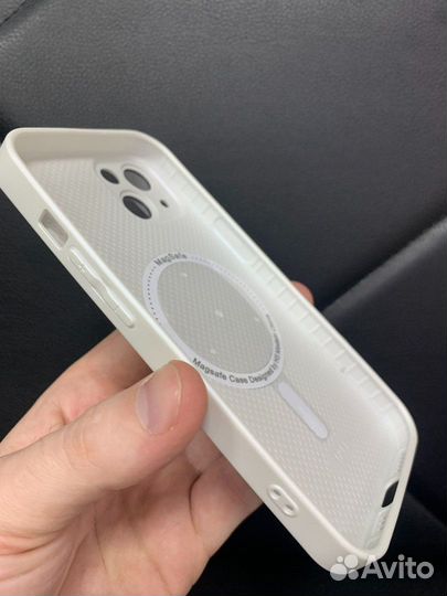 Чехол стеклянный Magsafe iPhone 13