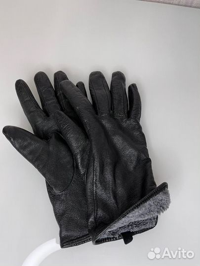 Перчатки женские кожаные / бу
