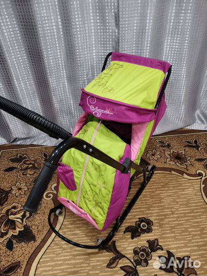 Детские санки коляска