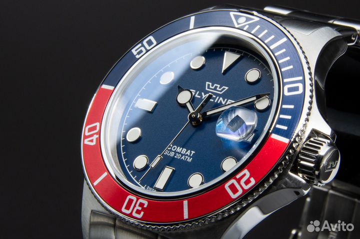 Часы Glycine Combat SUB Швейцария новые