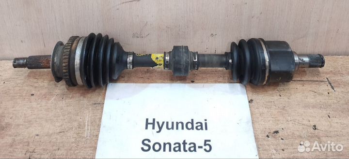 Полуось передняя LH с ABS Hyundai Sonata 5, 2004г