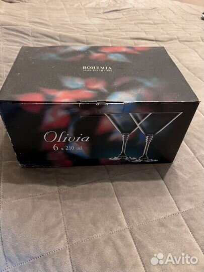 Бокалы под мантини bohema olivia