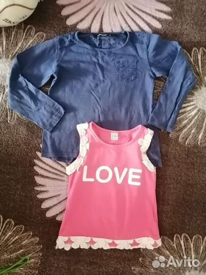 Вещи пакетом на девочку 104-110см