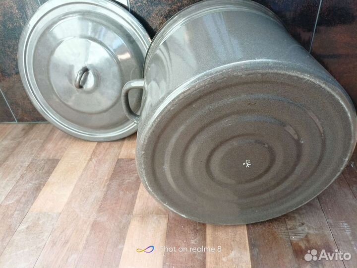 Эмалированные кастрюли 40 литр