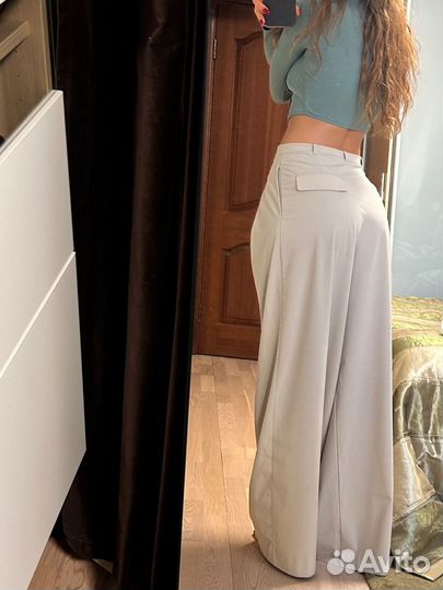 Брюки бежевые zara maag S