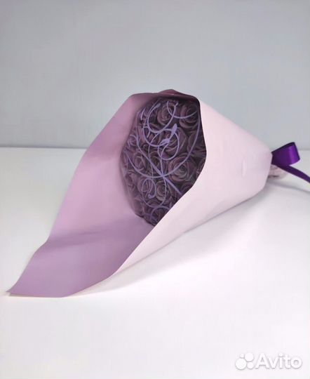 Розы из Белого Шоколада - 19 шт в Букете