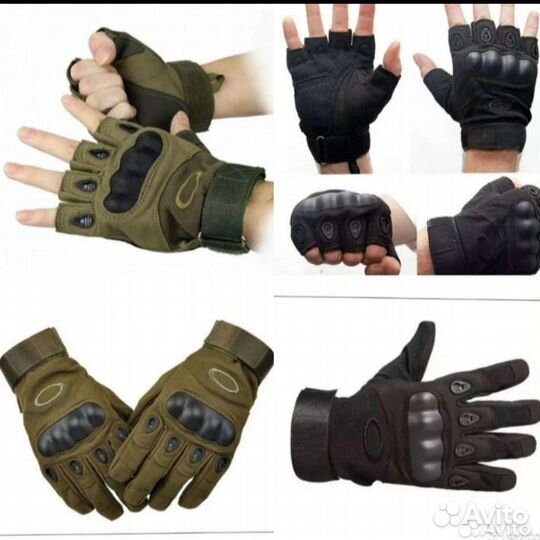 Перчатки тактические беспалые и палые все размеры