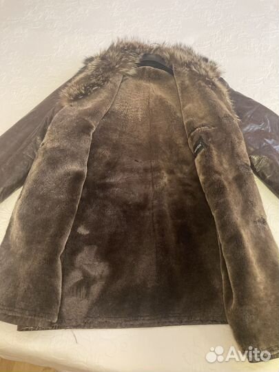 Кожаная куртка зимняя мужская