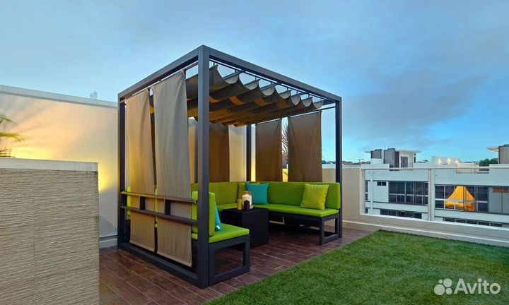 Беседка в стиле лофт