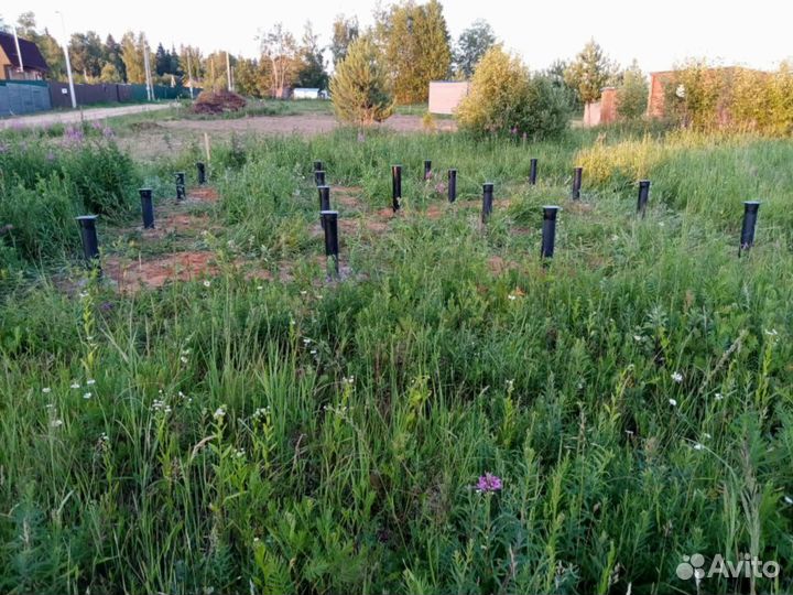 Винтовые сваи + монтаж