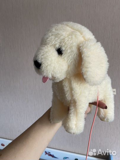 Интерактивная игрушка собачка с поводком