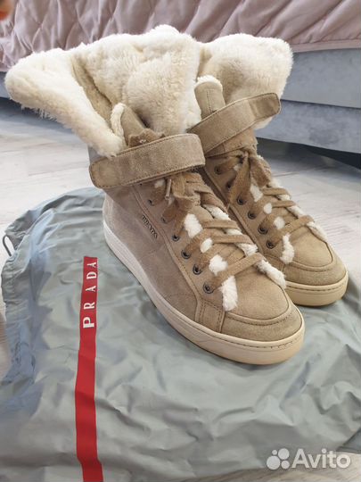 Ботинки зимние prada 37