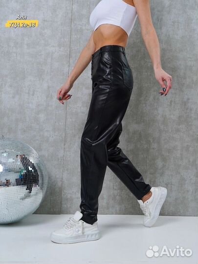 Брюки кожаные