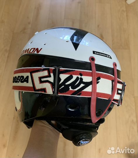 Горнолыжный шлем salomon (s/m) с очками carrera