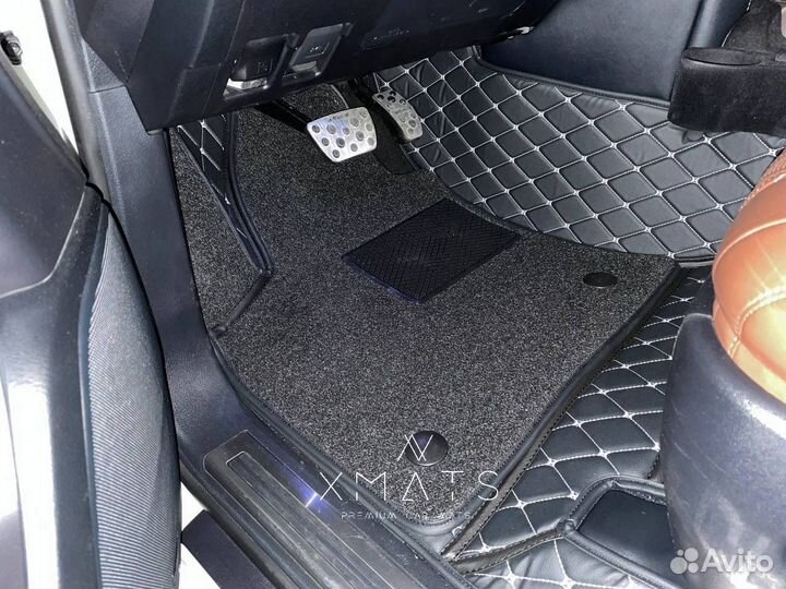 3D коврики из экокожи для Toyota Land Cruiser 200