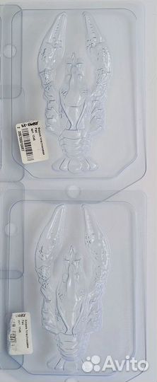 Форма пластиковая для мыла, шоколада Вобла и Рак