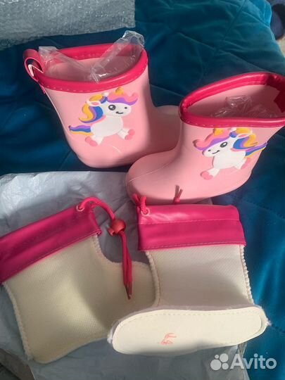 Детские резиновые сапоги