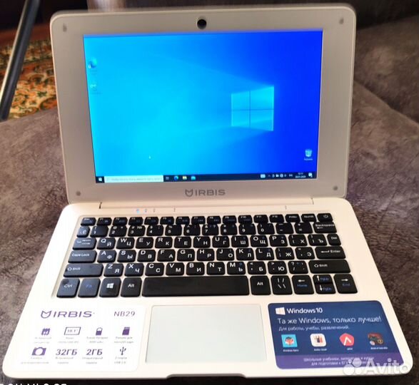 Нетбук Irbis NB29 белый 10.1