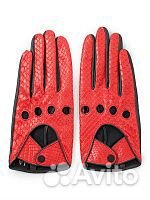 Водительские перчатки Верди из кожи питона