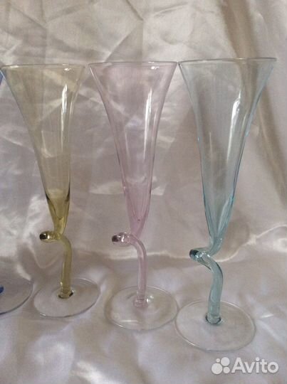 Фужеры для шампанского Венецианское стекло Murano