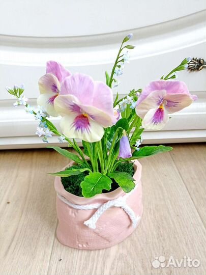 Композиция (букет) цветов из холодного фарфора