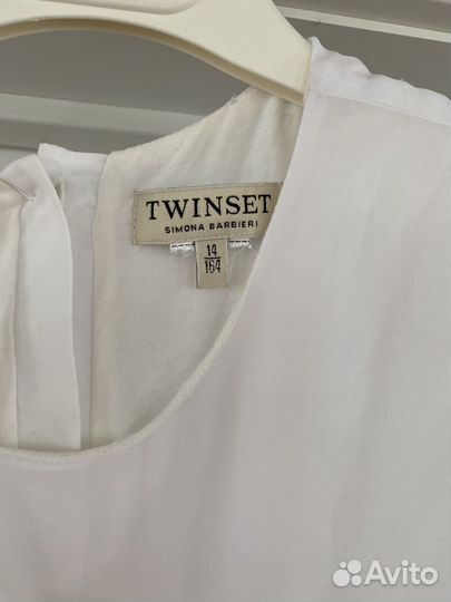 Блузка белая Twinset, skotch&soda 12-14