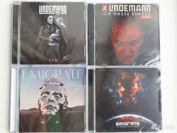 CD диски Rammstein, Korn, Muse, Papa Roach