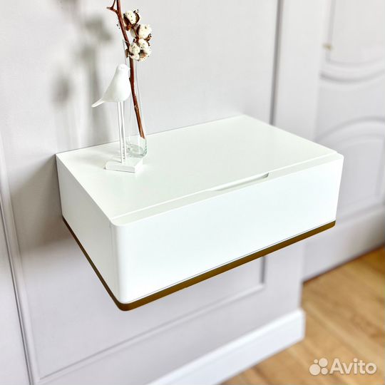 Тумба подвесная белая Bianko