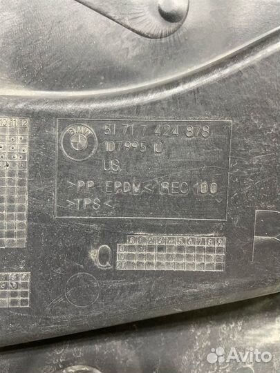 Защита/пыльник переднего бампера BMW X5