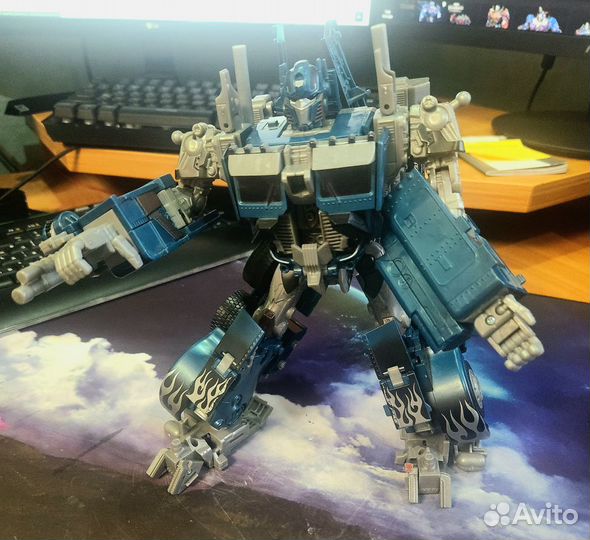 Transformers Movie Optimus Prime Leader 2007 Blue