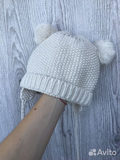 Комплект Zara шапка/снуд/варежки